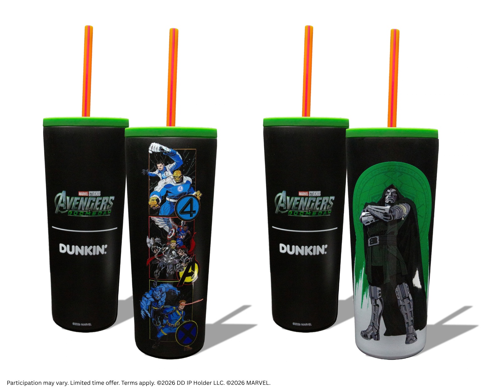 Dunkin' x Marvel Avengers: Doomsday merch